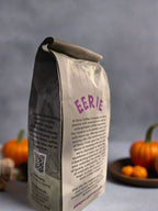 Haunted Harvest Brew back of bag view