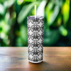 Skinny Tumbler with Straw, 20oz - Eerie Coffee Company