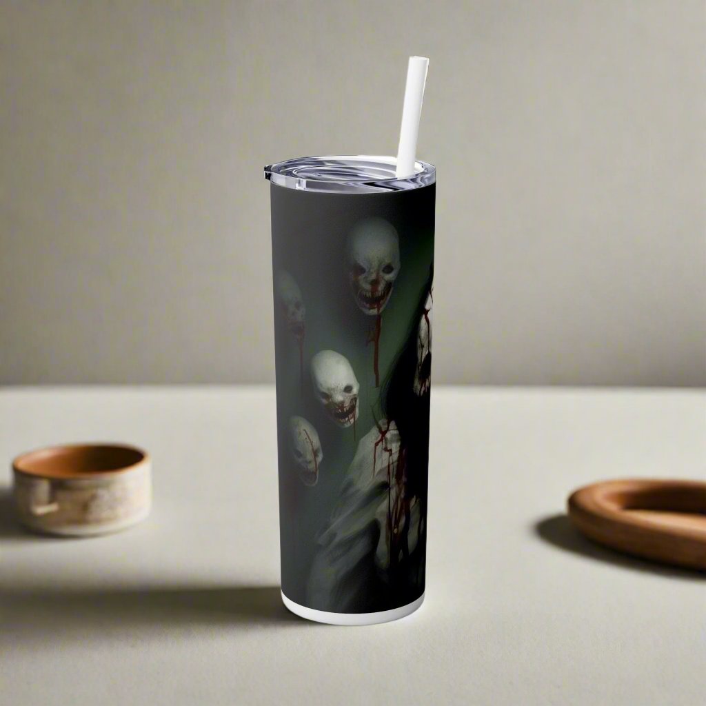 Wrath Skinny Tumbler with Straw