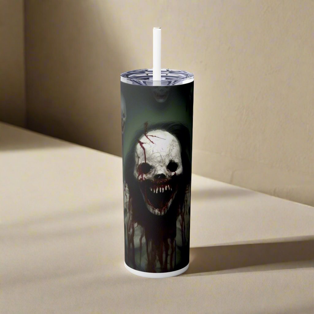 Wrath Skinny Tumbler with Straw