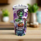 20oz Tumbler Girl Zombie Design.