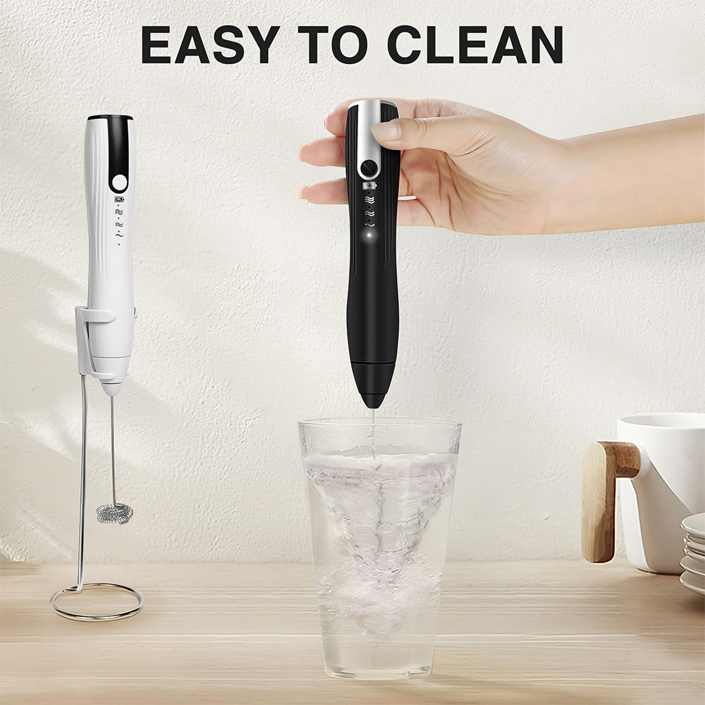 Homasy Rechargeable Handheld Milk Frother 3-Speed.
