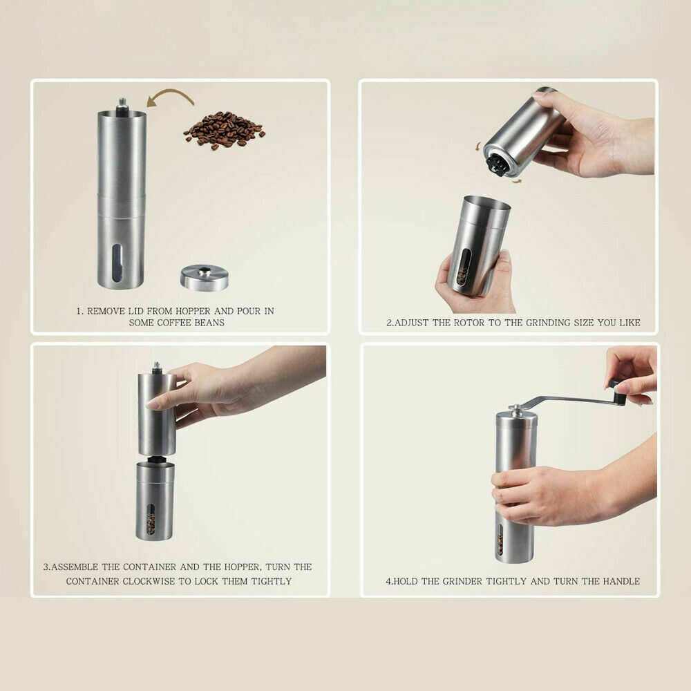 Manual Coffee Grinder - Ceramic Burr Coffee Bean Grinder