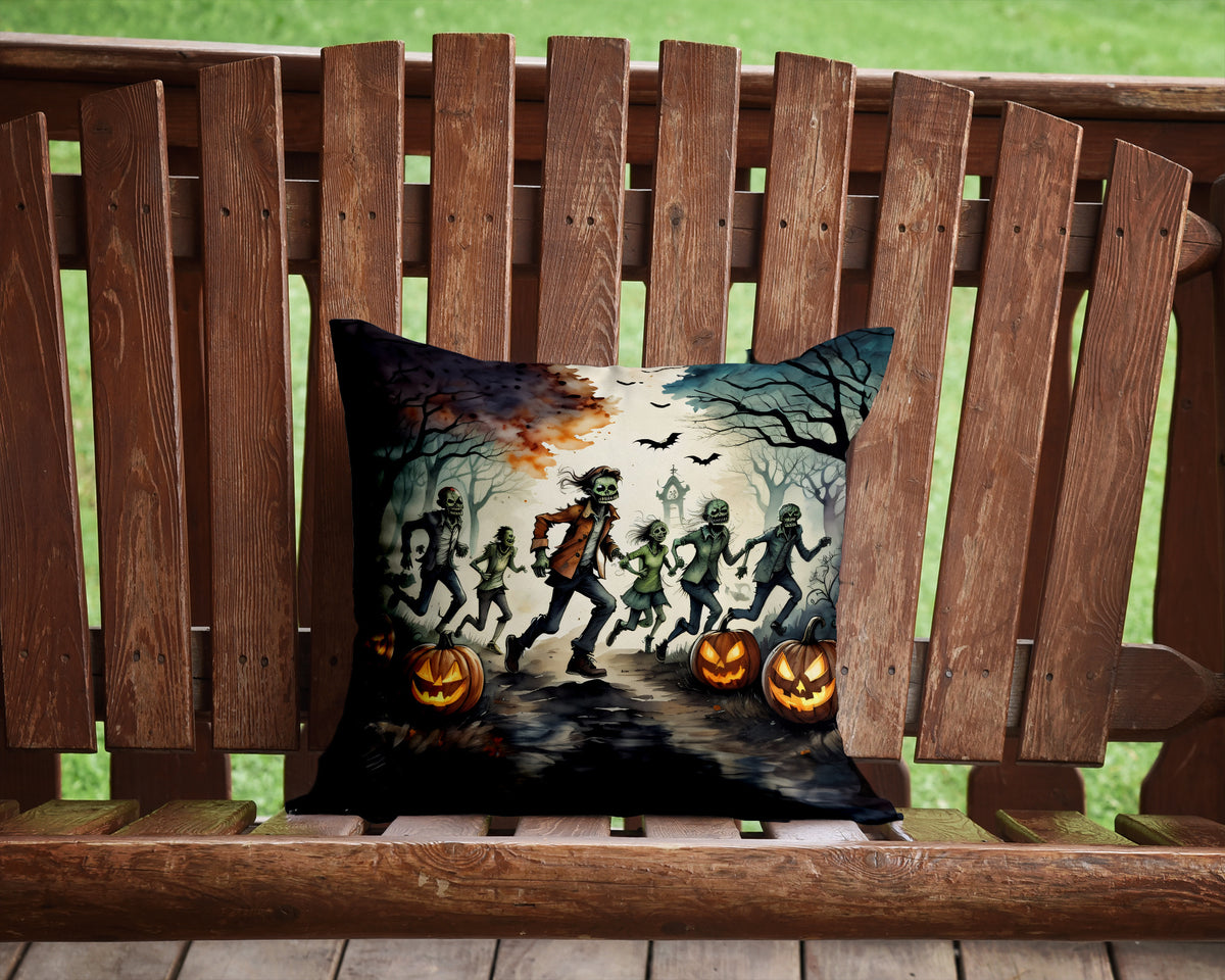 Caroline's Treasures: Zombies Spooky Halloween: Throw Pillow.