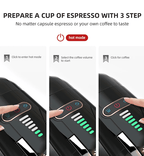 Hi-brew 5 in 1 Automatic Espresso Machine 19Bar Cold Heat Extraction.