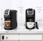 Hi-brew 5 in 1 Automatic Espresso Machine 19Bar Cold Heat Extraction.