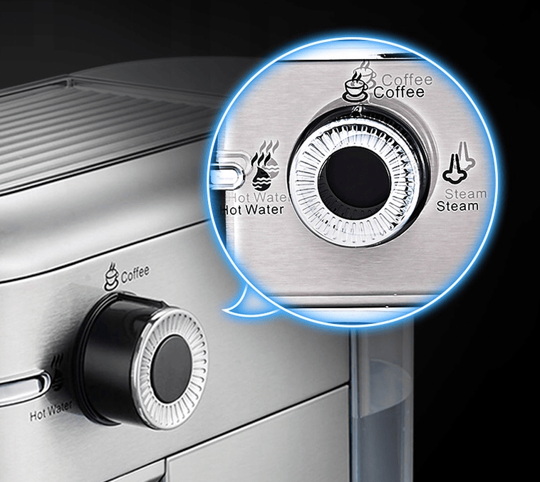 HiBrew 3-in-1 semi-automatic coffee machine.