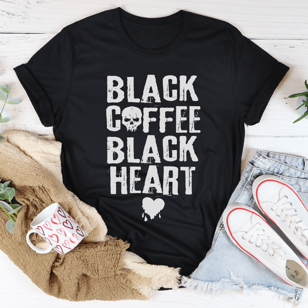 Black Coffee Black Heart T-Shirt