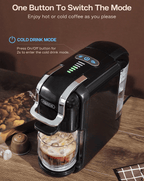 Hi-brew 5 in 1 Automatic Espresso Machine 19Bar Cold Heat Extraction.