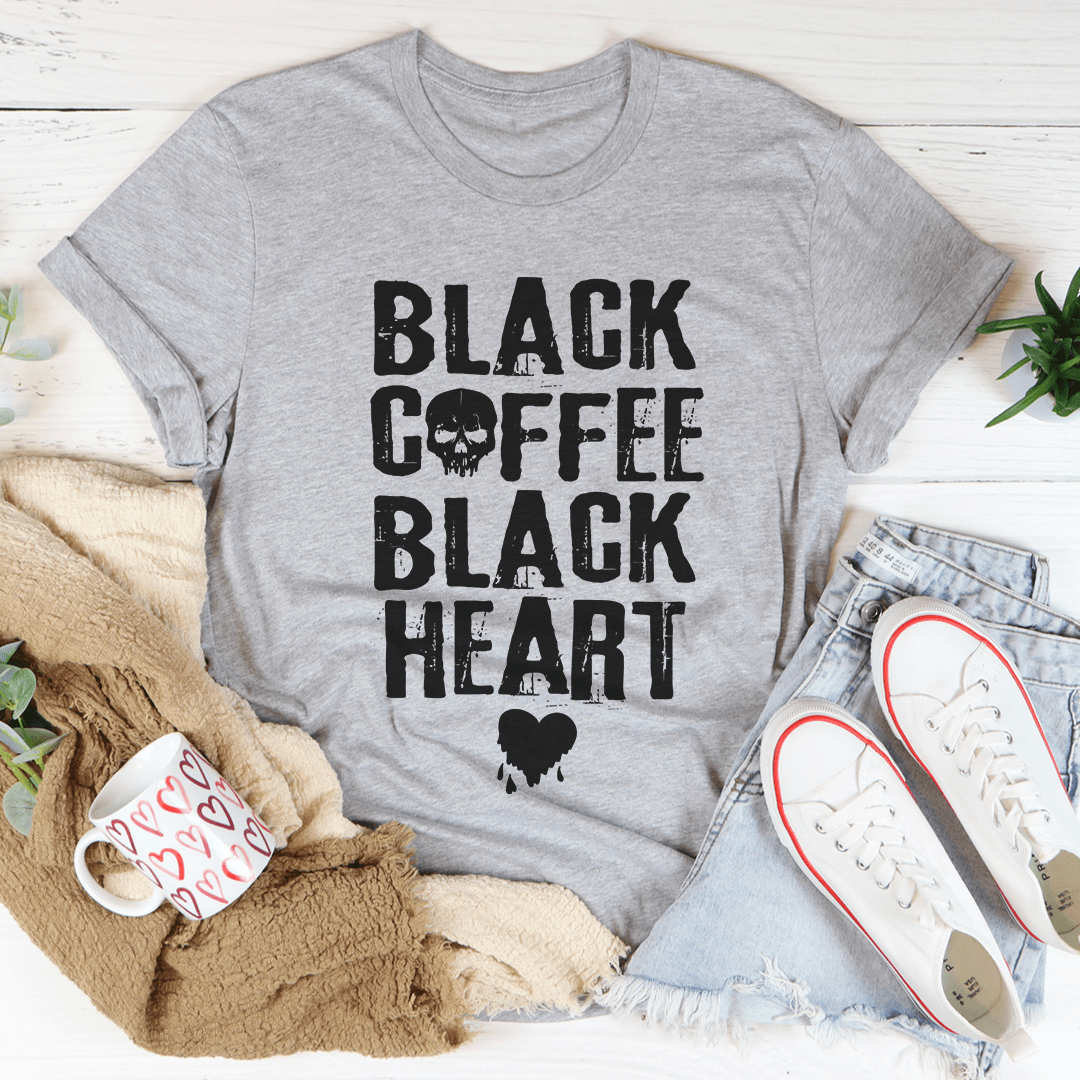 Black Coffee Black Heart T-Shirt