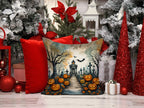 Caroline's Treasures: Marigold Spooky Halloween: Throw Pillow.