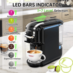 Hi-brew 5 in 1 Automatic Espresso Machine 19Bar Cold Heat Extraction.