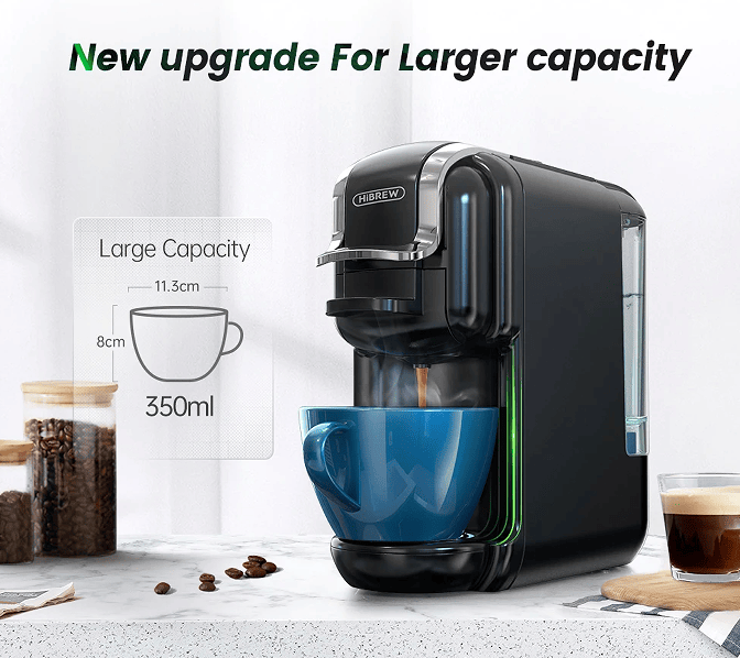 Hi-brew 5 in 1 Automatic Espresso Machine 19Bar Cold Heat Extraction.