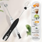 Homasy Rechargeable Handheld Milk Frother 3-Speed.