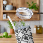 Skinny Tumbler with Straw, 20oz - Eerie Coffee Company