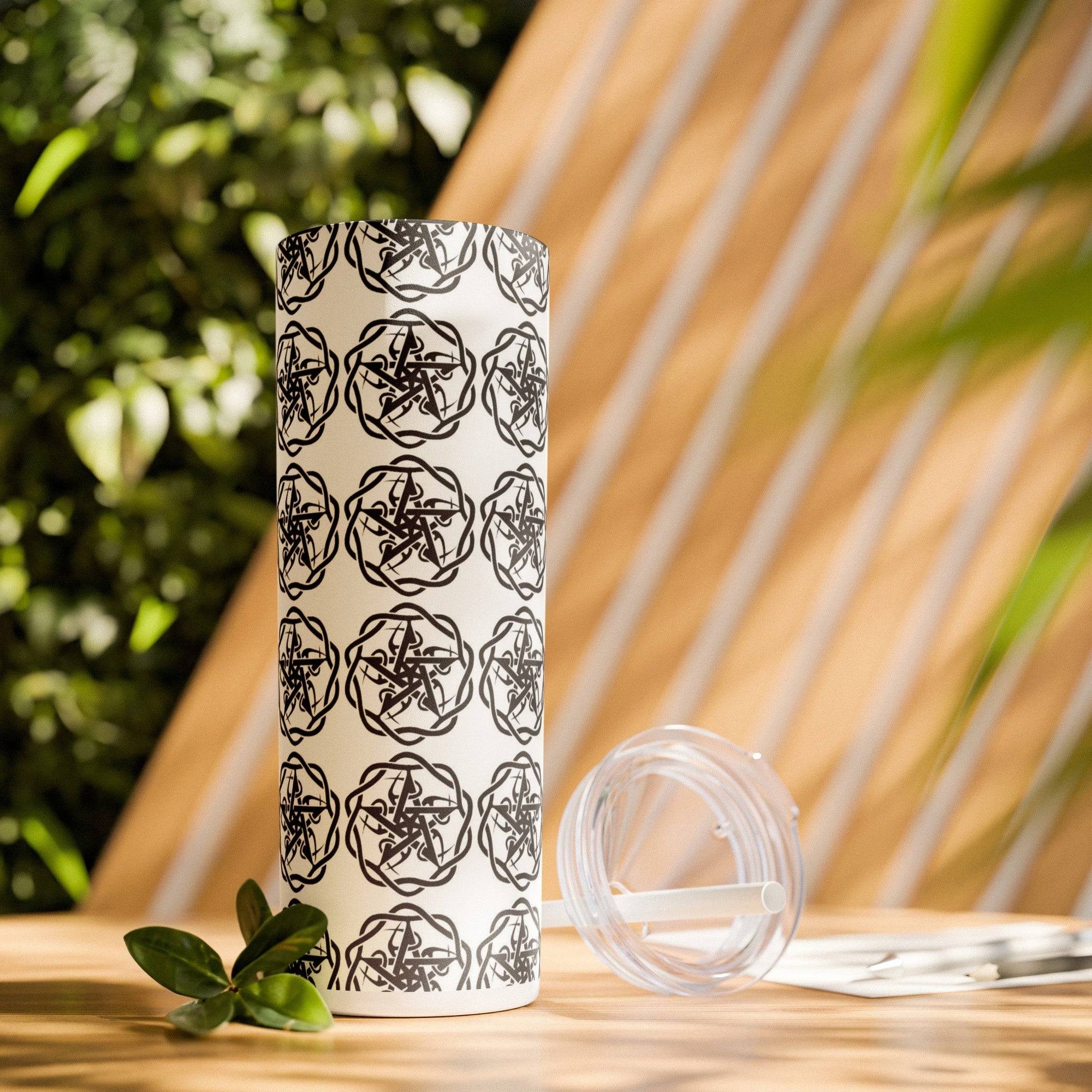 Skinny Tumbler with Straw, 20oz - Eerie Coffee Company